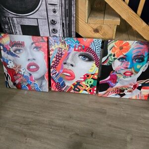 Vibrant Pop Art Canvas Set